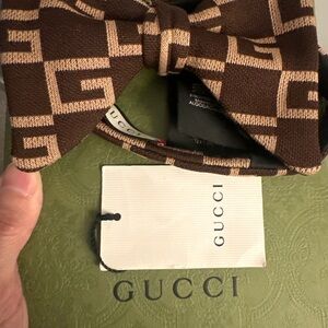 Gucci Brown Bow Tie